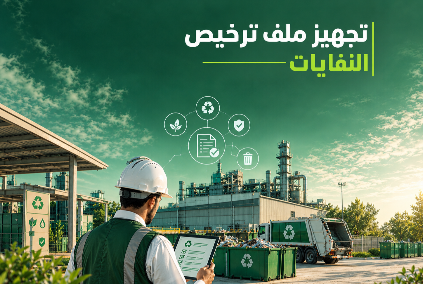 تجهيز ملف ترخيص إدارة النفايات